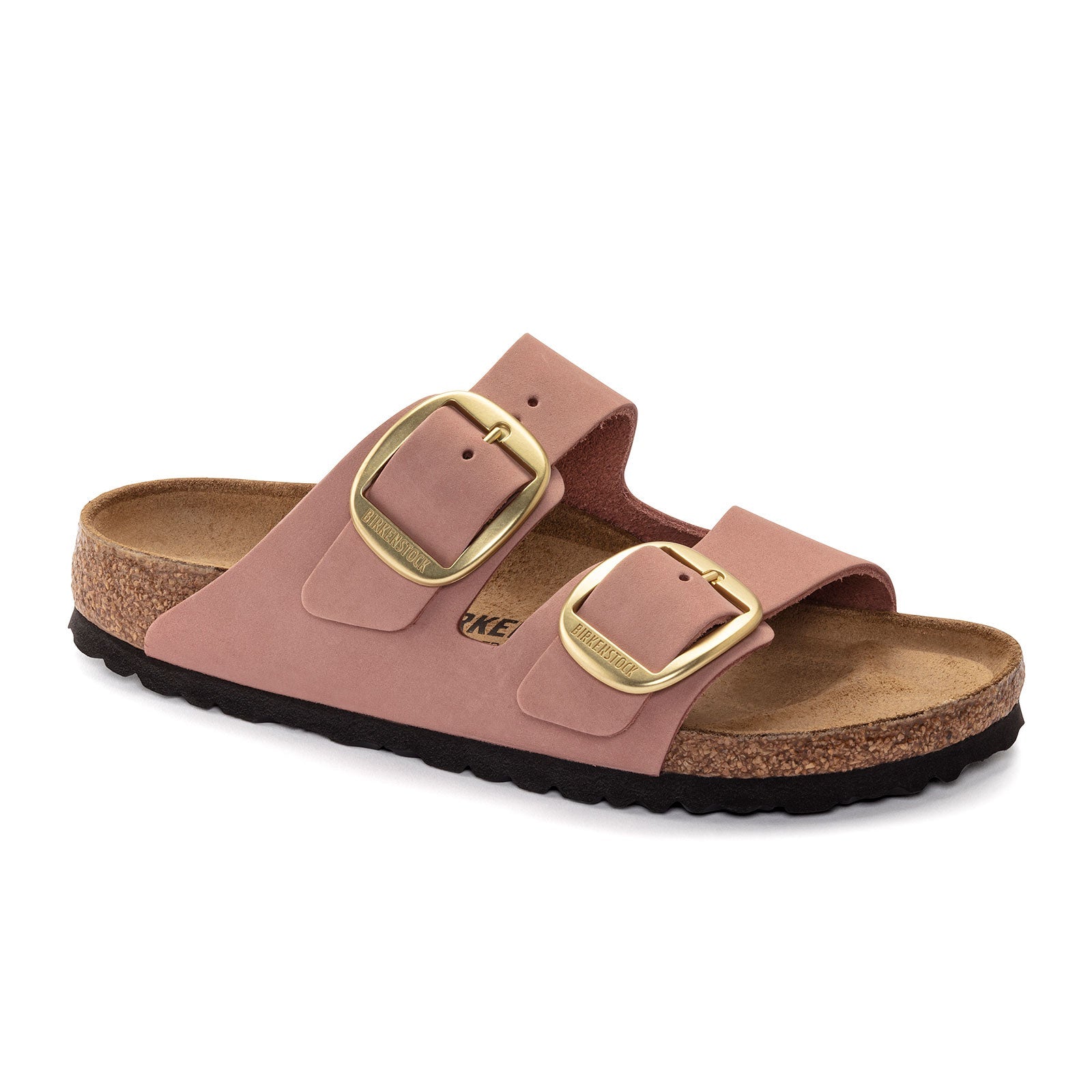 Birkenstock Arizona Big Buckle Narrow Slide Sandal (Women) - Old Rose Nubuck