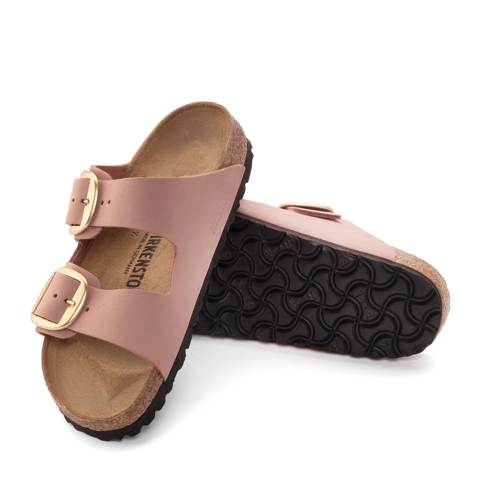 Birkenstock Arizona Big Buckle Narrow Slide Sandal (Women) - Old Rose Nubuck