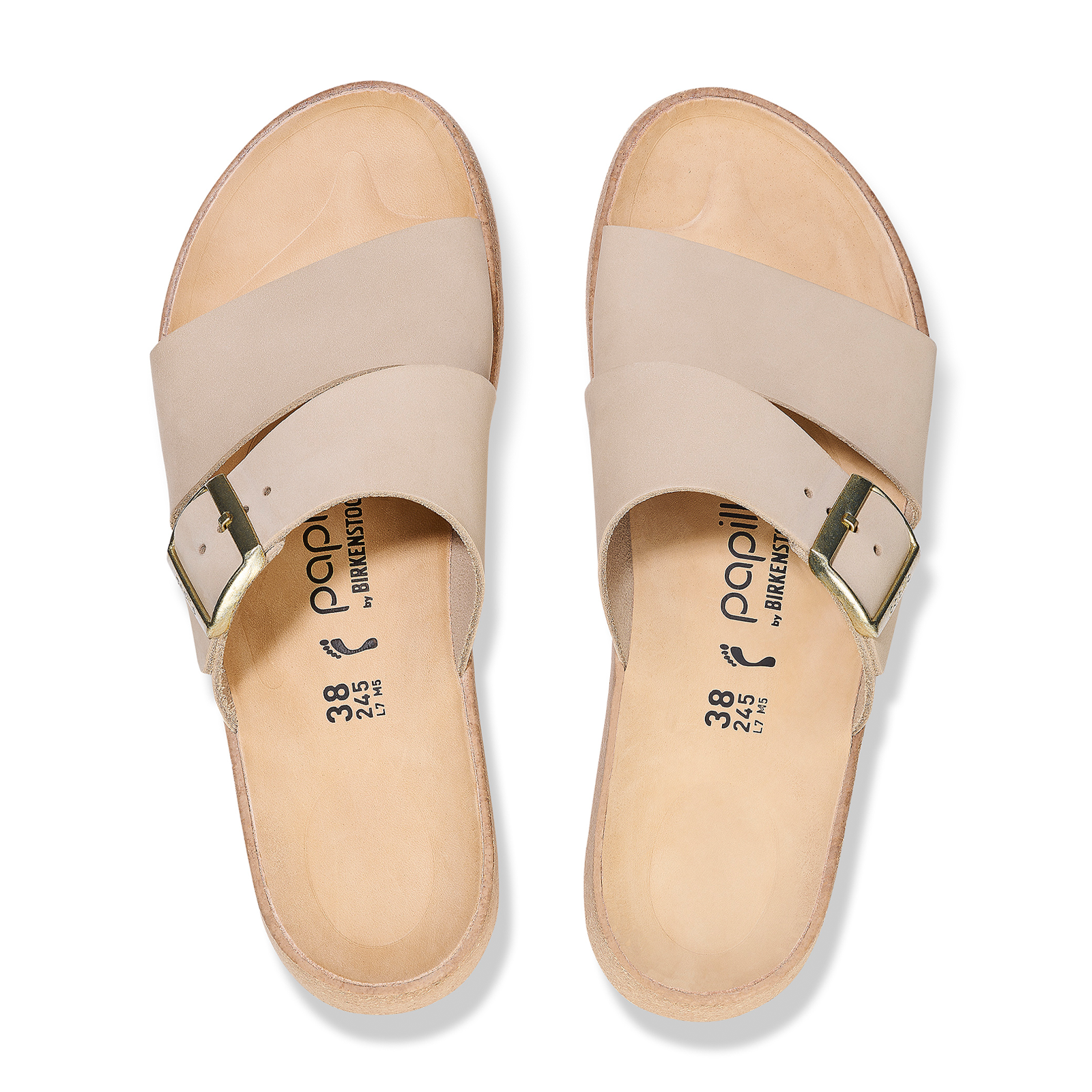Birkenstock Almina Narrow Slide Sandal (Women) - Sandcastle Nubuck