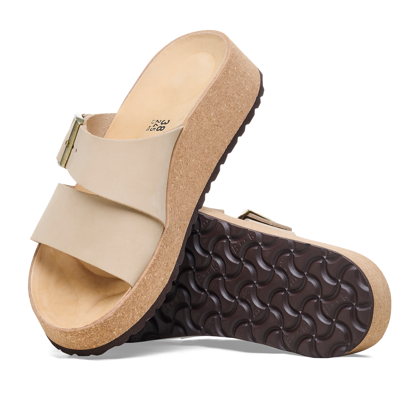 Birkenstock Almina Narrow Slide Sandal (Women) - Sandcastle Nubuck