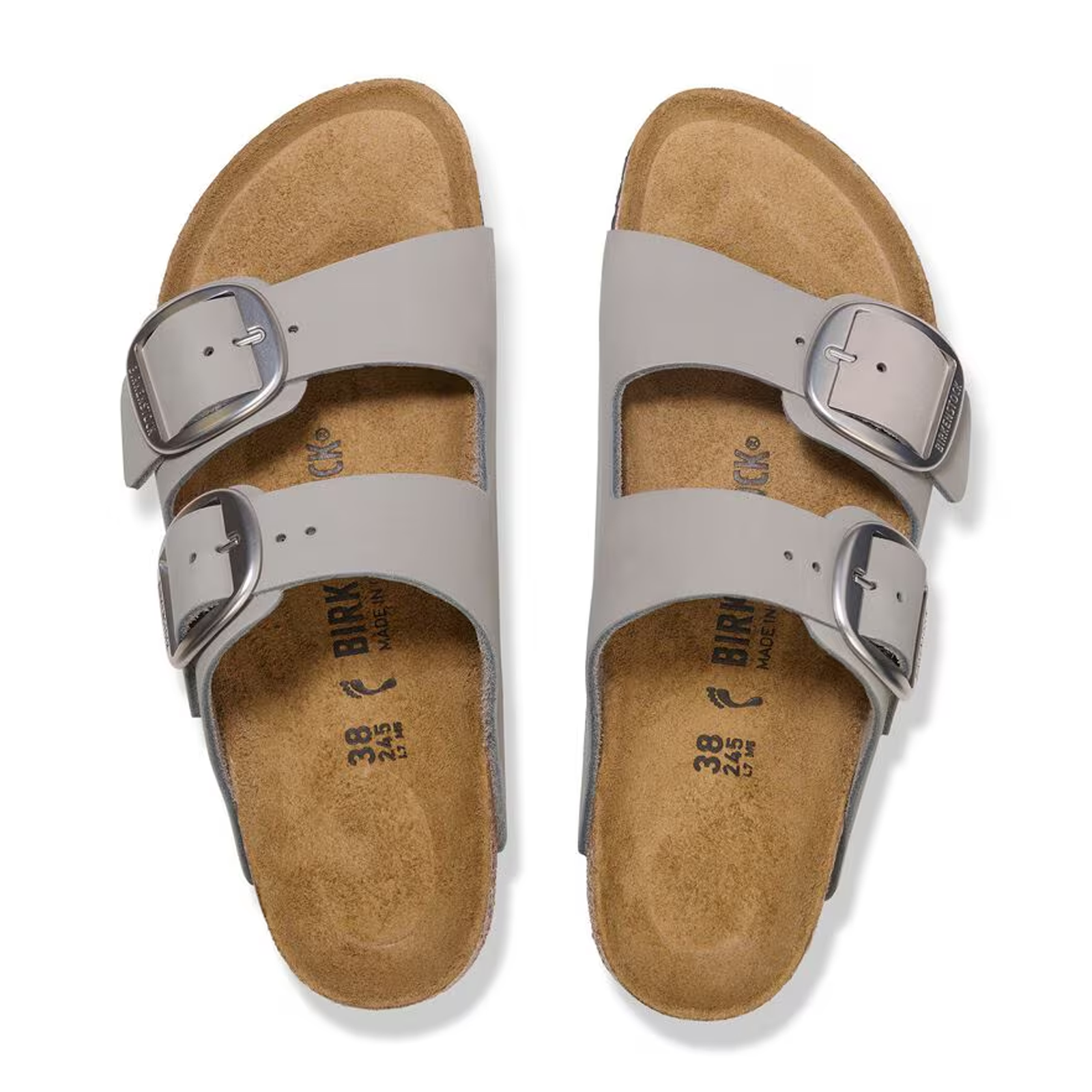 Birkenstock Arizona Big Buckle Narrow Slide Sandal (Women) - Stone Coin Nubuck