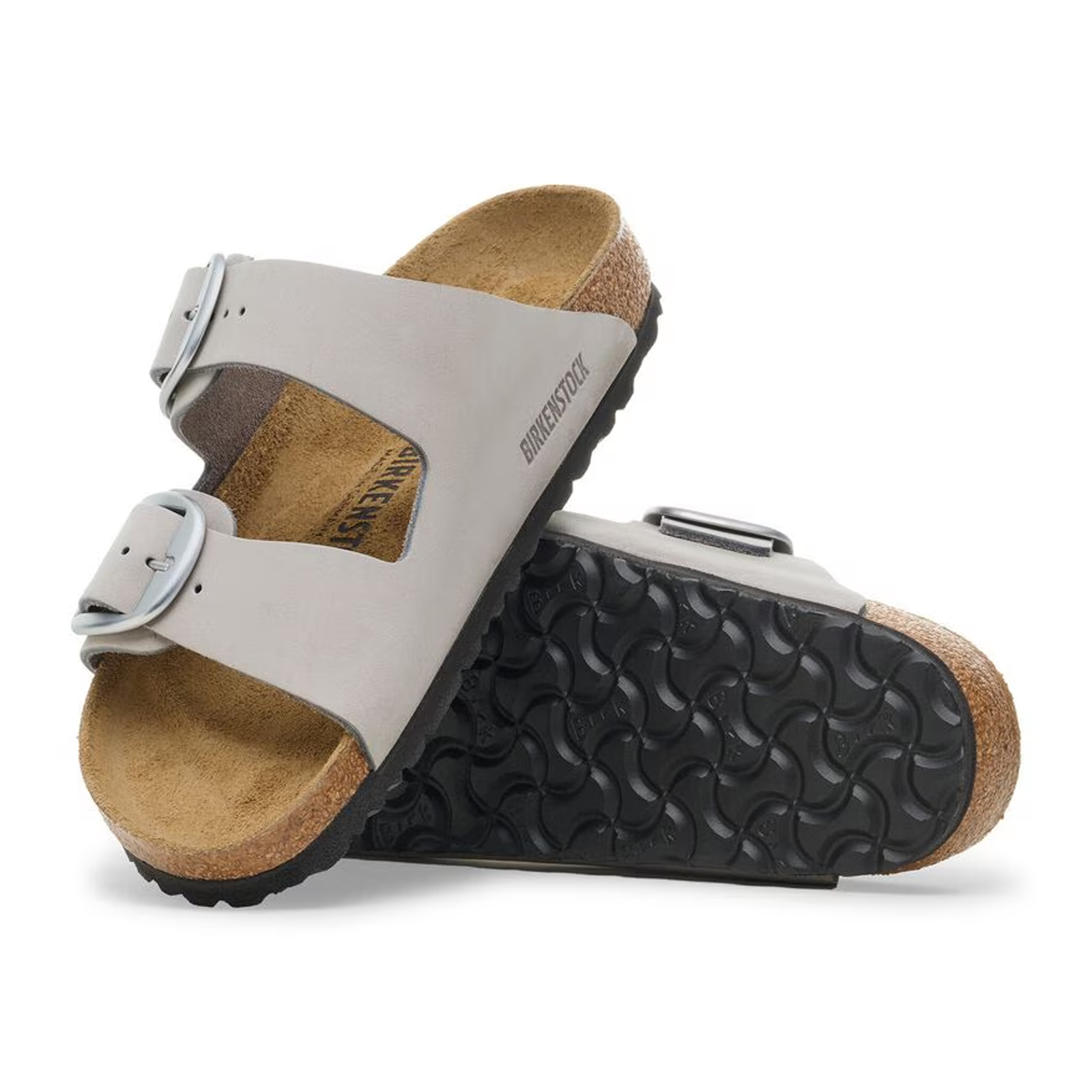 Birkenstock Arizona Big Buckle Narrow Slide Sandal (Women) - Stone Coin Nubuck