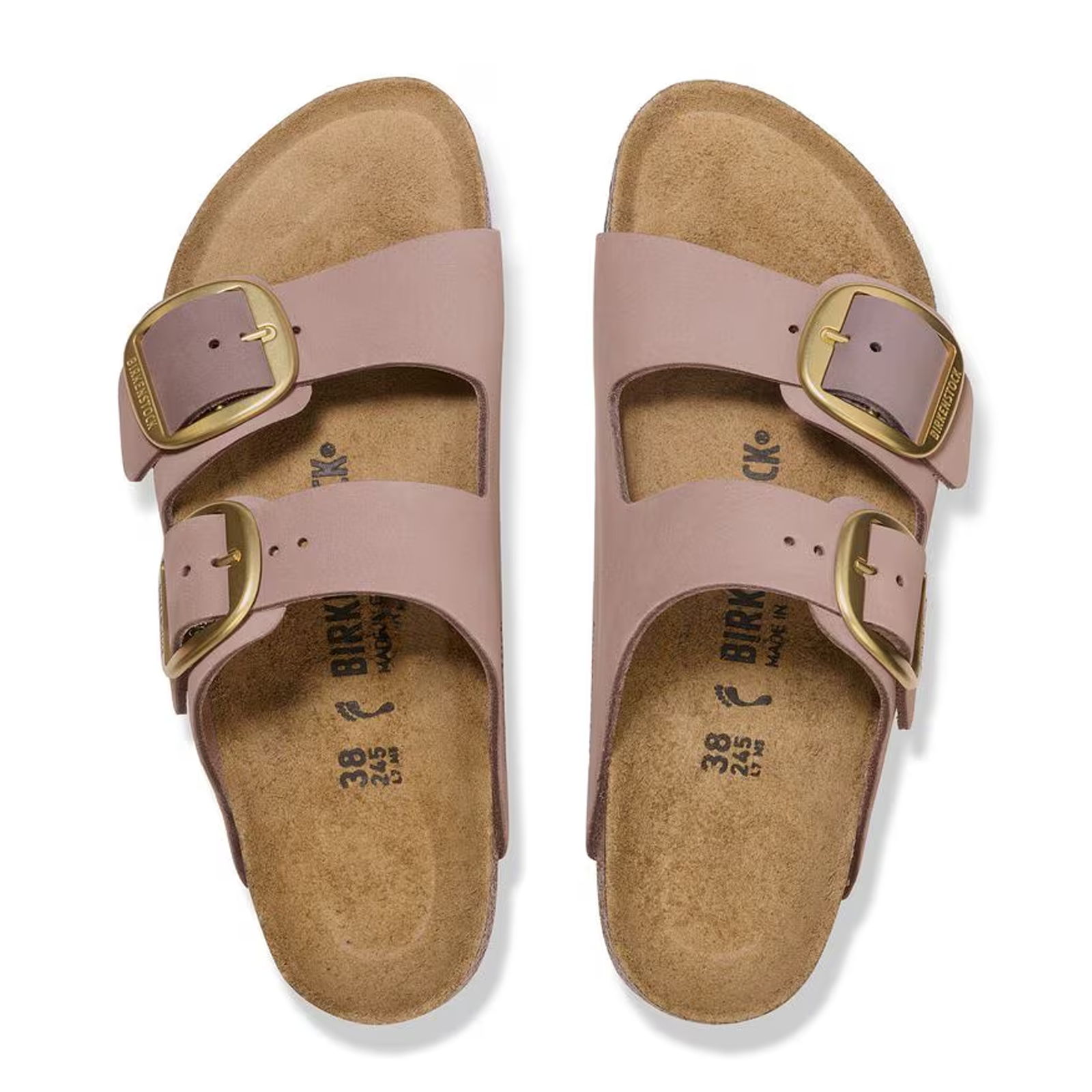 Birkenstock Arizona Big Buckle Slide Sandal (Women) - Faded Purple Nubuck