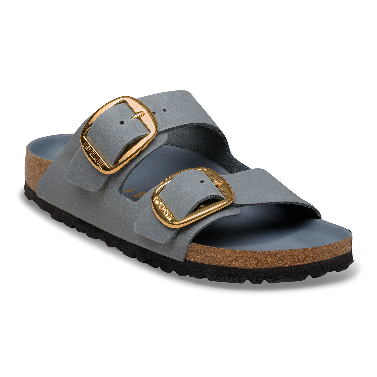 Birkenstock Arizona Big Buckle Narrow Slide Sandal (Women) - Basalt Gray Oiled Leather