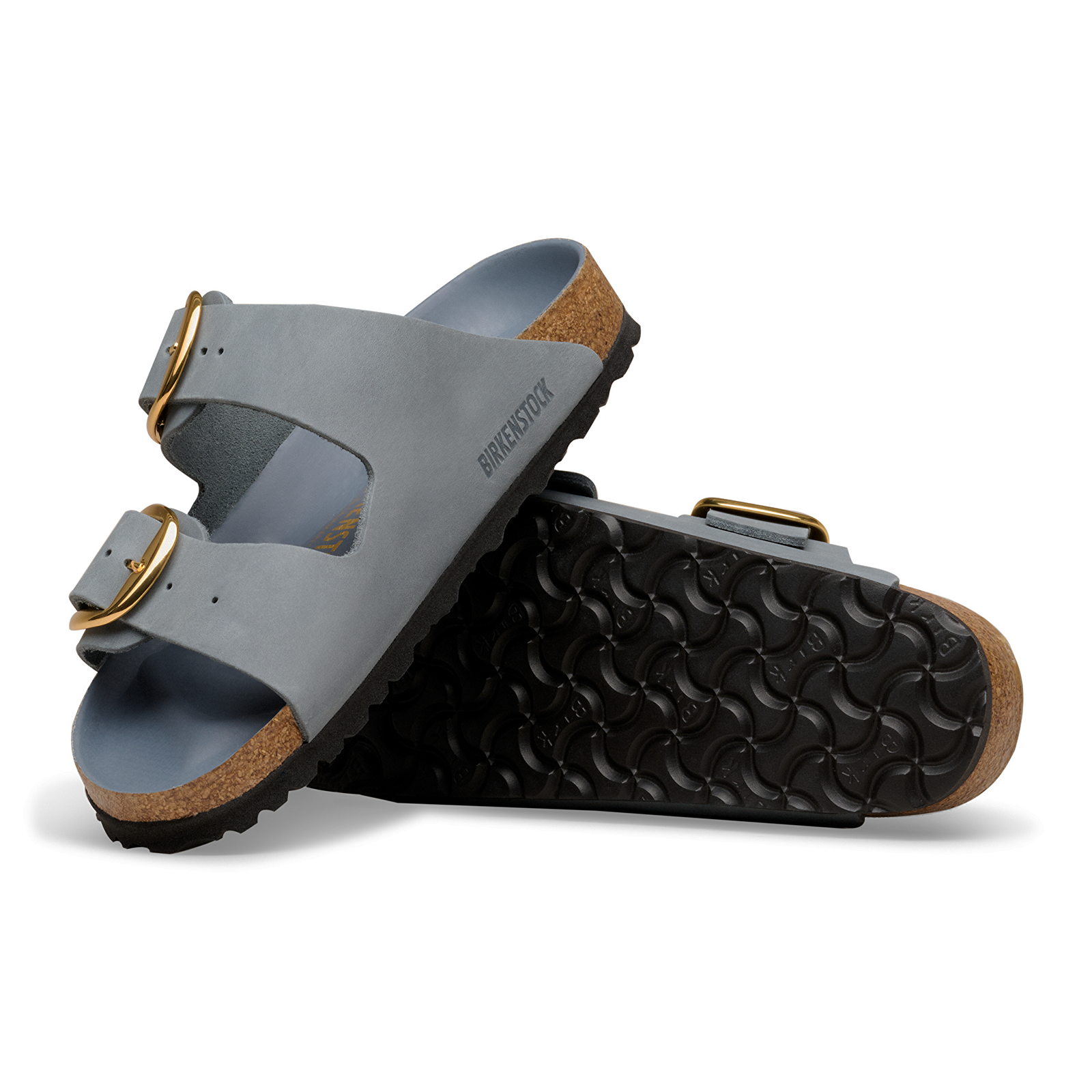Birkenstock Arizona Big Buckle Narrow Slide Sandal (Women) - Basalt Gray Oiled Leather