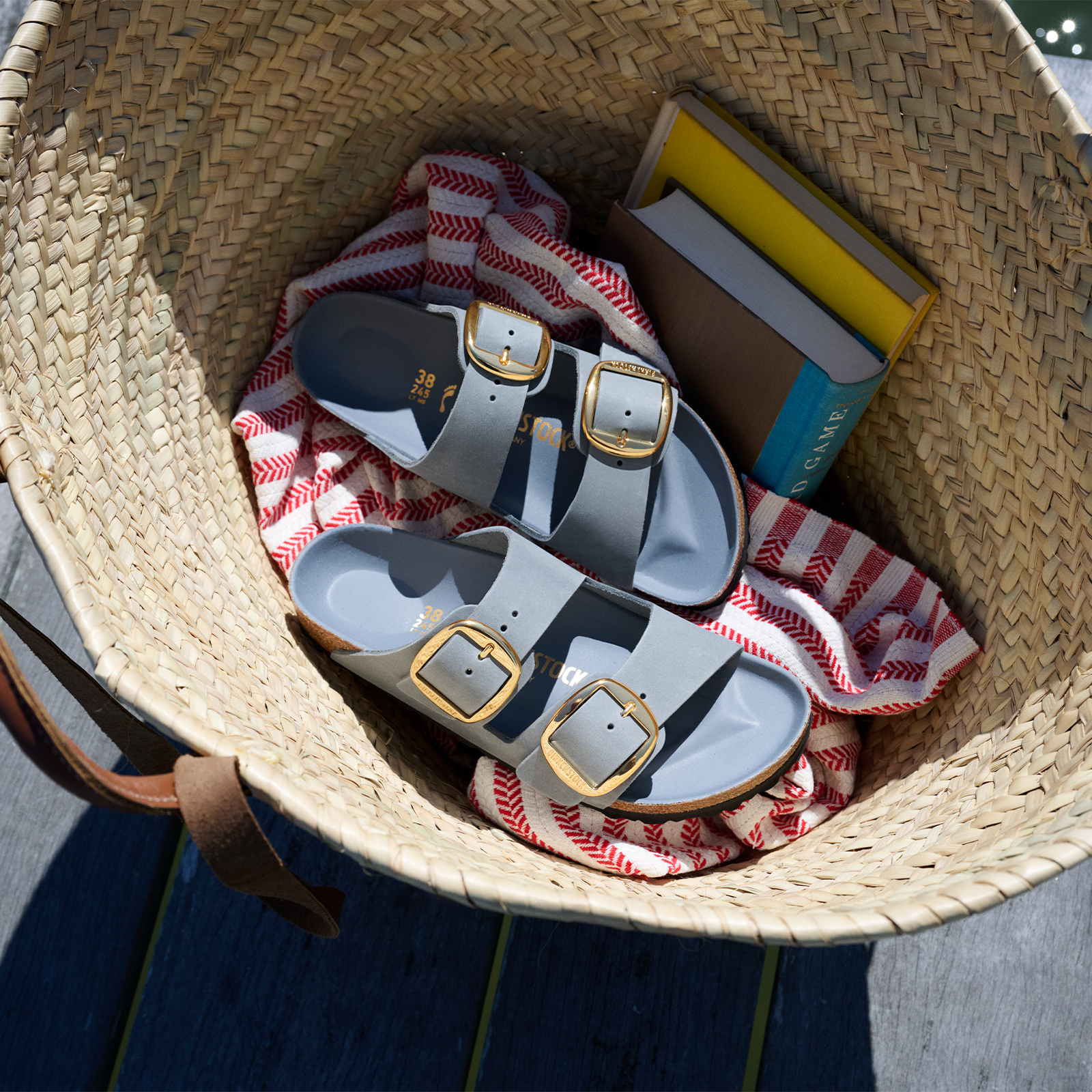 Birkenstock Arizona Big Buckle Narrow Slide Sandal (Women) - Basalt Gray Oiled Leather