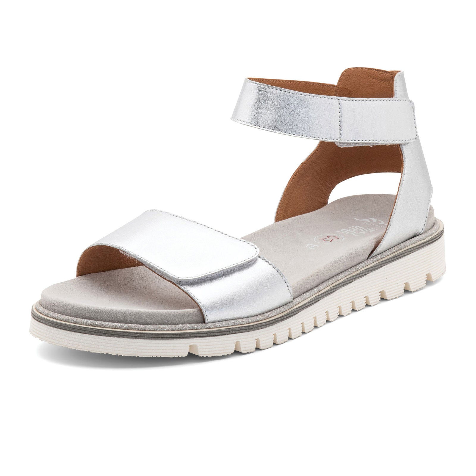 Ara Kasandra Backstrap Sandal (Women) - Silver Metallic