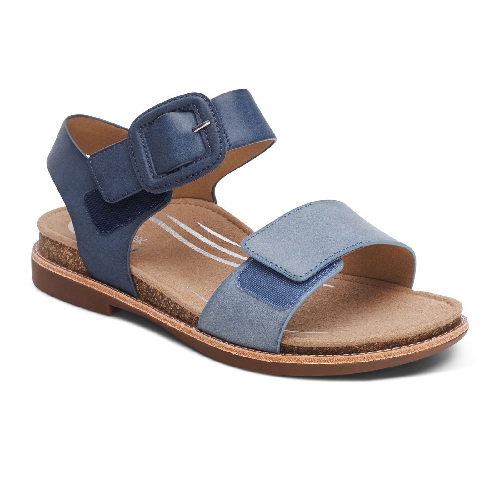 Aetrex Claire Backstrap Sandal (Women) - Navy