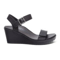 Aetrex Andrea Wedge Sandal (Women) - Black