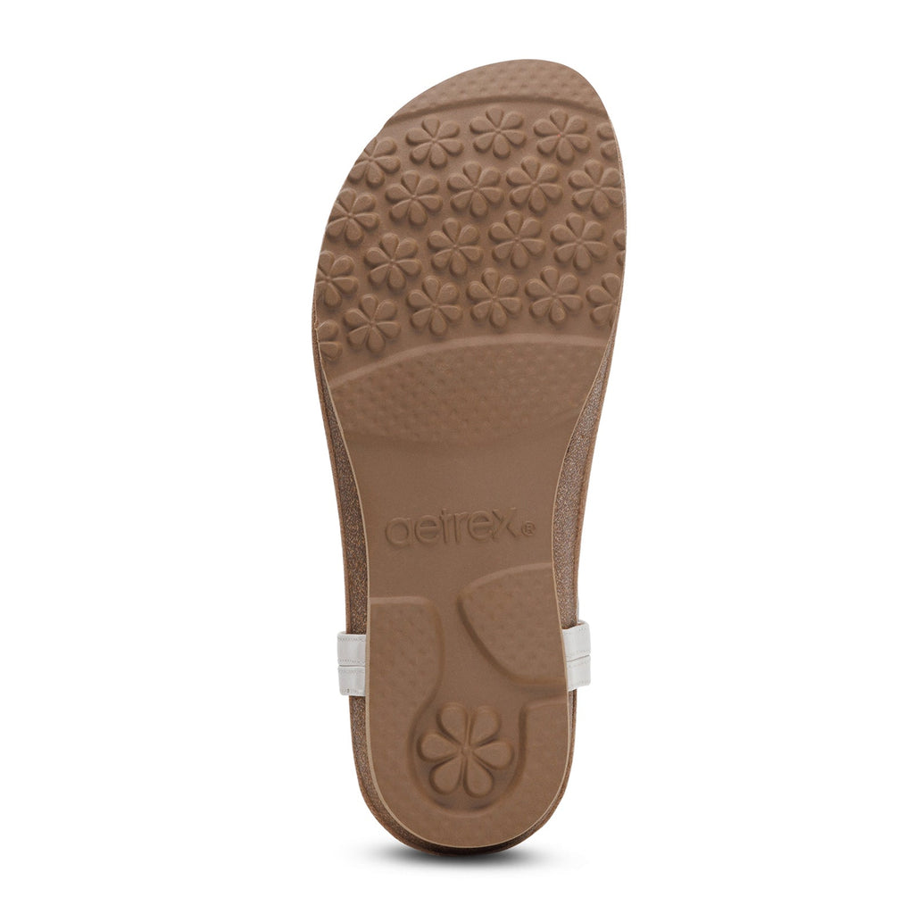 Aetrex Evelyn Backstrap Sandal (Women) - Ivory
