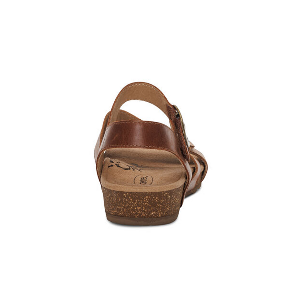 Aetrex Lilly Backstrap Sandal (Women) - Walnut